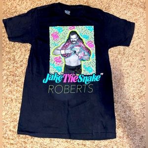 WWE Jake the Snake Robert’s black t shirt wrestling legend